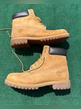 Timberland 6 Inch Premium Waterproof Boot 'Wheat' Nubuck Men’s Size 10
